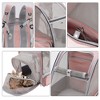 Unique Bargains Pet Backpack Breathable Pet Carrier for Travel 12.6"x11.02"x16.14" Pink - 4 of 4