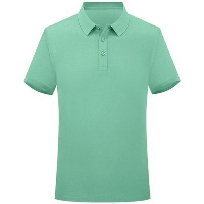 INSPIRE CHIC Men's Short Sleeve Lightweight Regular Fit Casual Business Work Solid Polo Shirts