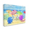 Stupell Industries Umbrella Coast Vibrant Beach Landscape Canvas Art, 30" x 24" - 2 of 4