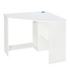 HOMCOM Corner Computer Desk with Storage Shelf, Writing Table Study Workstation for Home Office - 4 of 4