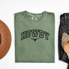 Simply Sage Market Women's Embroiderd Howdy Bull Varsity Short Sleeve Garment Dyed Tee - 3 of 3