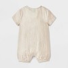 Baby Boys' 2pc Disney Winnie The Pooh Gauze Romper and Hat Set - Oatmeal - 3 of 4