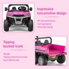 24V Kids Ride On Dump Truck,4WD 2 Seater Ride On Truck with Dump Bed/Tailgate/Shovel,6 Wheels Ride on Truck with Remote Control Gift for Boys Girls - 4 of 4