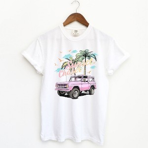 Simply Sage Market Women's Sunset Chaser Jeep Short Sleeve Garment Dyed Tee - 1 of 2
