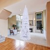 Resenkos 7.5FT White Slim Artificial Christmas Tree Includes Foldable Metal Stand - 4 of 4