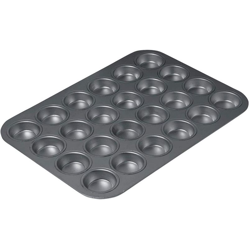 Chicago Metallic Professional 24-Cup Non-Stick Mini-Muffin Pan, 15.75-Inch-by-11-Inch, 1 of 6