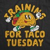 Training For Taco Tuesday Baby Bodysuit Funny Sarcastic Tacos Graphic Novelty Jumper For Infants - Crazy Dog Baby Bodysuit - 2 of 4