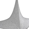 Northlight Silver Tinsel Foldable Glitter Star Outdoor Christmas Decoration - 44" - Silver - image 4 of 4