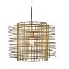 Elegant Lighting Deleon 1 light brass pendant - 3 of 4