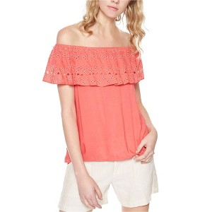 Sanctuary Clothing Womens Eyelet Knit Blouse - 1 of 1