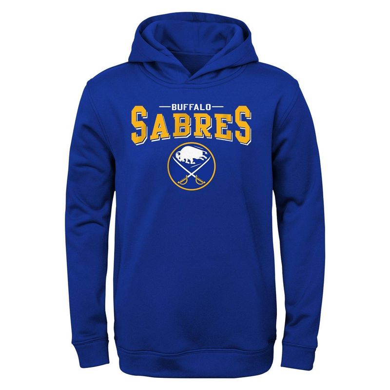 NHL Buffalo Sabres Boys&#39; Poly Core Hooded Sweatshirt, 1 of 2