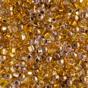 John Bead Czech Glass Seed Beads 6/0 (100g) Royal Topaz Mix Beads for DIY Art Crafts Jewelry Bracelets Necklaces Earrings Making - 1 of 4