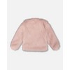 Deux par Deux Girl Short Faux Fur Coat Dusty Pink - 2 of 4