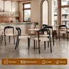 Infurnic Accent Chairs, Comfortable Woven Seat with Sturdy Legs, Modern Accent Chairs for Kitchen and Dining Room, Black, 17.53"*18.51"*29.92" - 2 of 4