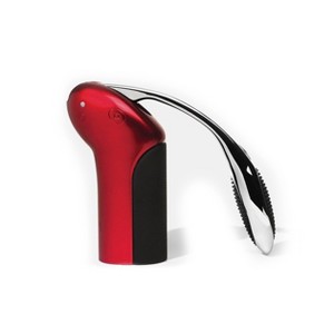 Metrokane Original Vertical Lever Corkscrew with Foil Cutter & Extra Spiral, Red - 1 of 2