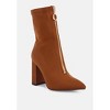 Bobbettes Block Heeled Microfiber Ankle Boot - 2 of 4