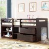Whisen Modern Design Twin Size Loft Bed with Two Shelves and Two Drawers - 2 of 4