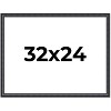 PosterPalooza | Linear Black Picture Frame - UV Acrylic, Backing Board, Hanging Hardware Included - 2 of 4