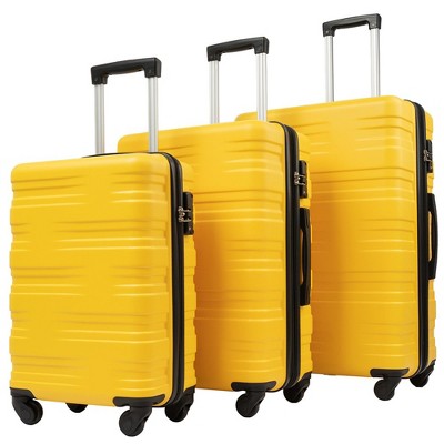 Expandable Luggage Set Of 3 20'' 24'' 28'' Carry On Suitcase With TSA Lock Lightweight Hardshell Luggage Set For Travel Business