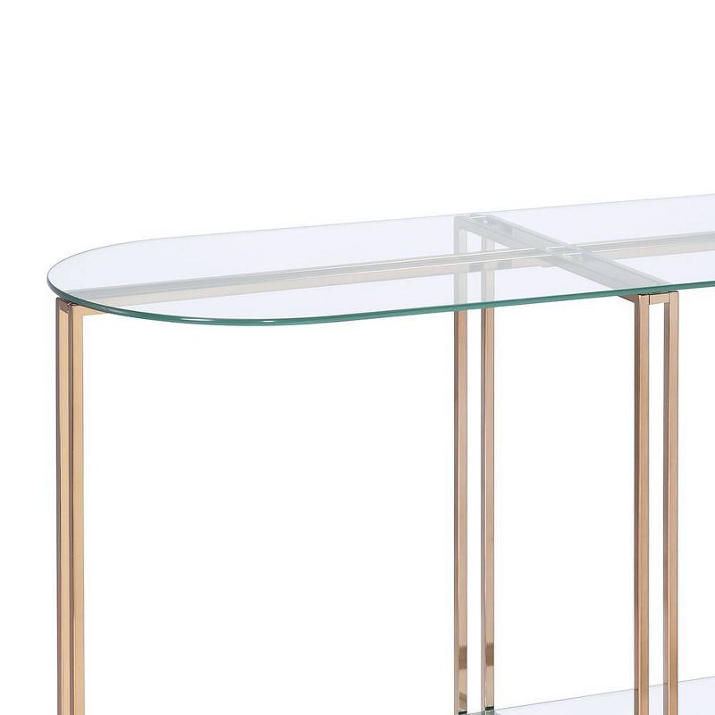 47&#34; Veises Accent Table Champagne - Acme Furniture, 3 of 9