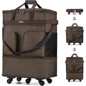 Paaaawaters Suitcases with Wheels Expandable Foldable Luggage Bag Suitcase Collapsible Rolling Travel Bag - 1 of 4