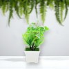Unique Bargains Artificial Plants Clovers Arrangement Plastic 4.72"x4.72"x6.30" 1 Pcs - 2 of 4
