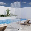 PexFix Outdoor Metal Privacy Screen Garden Fence Woven Pattern Wall Applique - 2 of 4