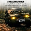 Electric Winch with 85ft Synthetic Rope, 13800lbs 12V DC Waterproof Truck Winch with Hawse Fairlead, Wired and Wireless Remote Contro - 4 of 4