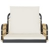 vidaXL Swing Chair with Cushions 24.8"x22.8"x15.4" Poly Rattan and Steel - 4 of 4