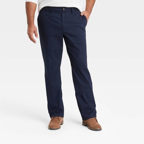 Verdorren Th langzaam Men's Tall Straight Fit Chino Pants - Goodfellow & Co™ Blue 40x36 : Target