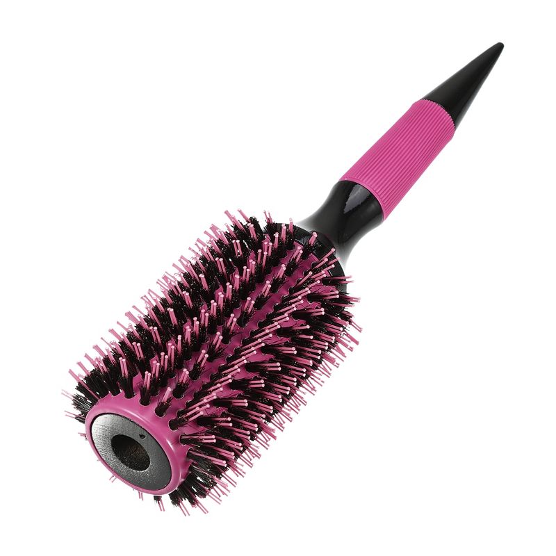 Unique Bargains Nylon Bristle Pins Round Hair Brush Pink 10.04"x2.76" 1 Pc, 1 of 7