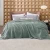 Bedsure-Waffle Weave 100% Cotton Solid Blanket For All Season, Breathable and Soft, Waffle Weave Blanket for Best Gift - 3 of 4