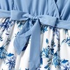 PATPAT Mommy and Me Dresses Matching Set Ruffle Flutter Short Sleeve Floral Dress Mom Baby Girl  Boho Midi Dresses. - 4 of 4