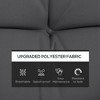 59" Tufted Bench Cushions & Throw Pillows, Replacement Bench Seat Pad, Back & 2 Pillows for Outdoor Furniture - 4 of 4