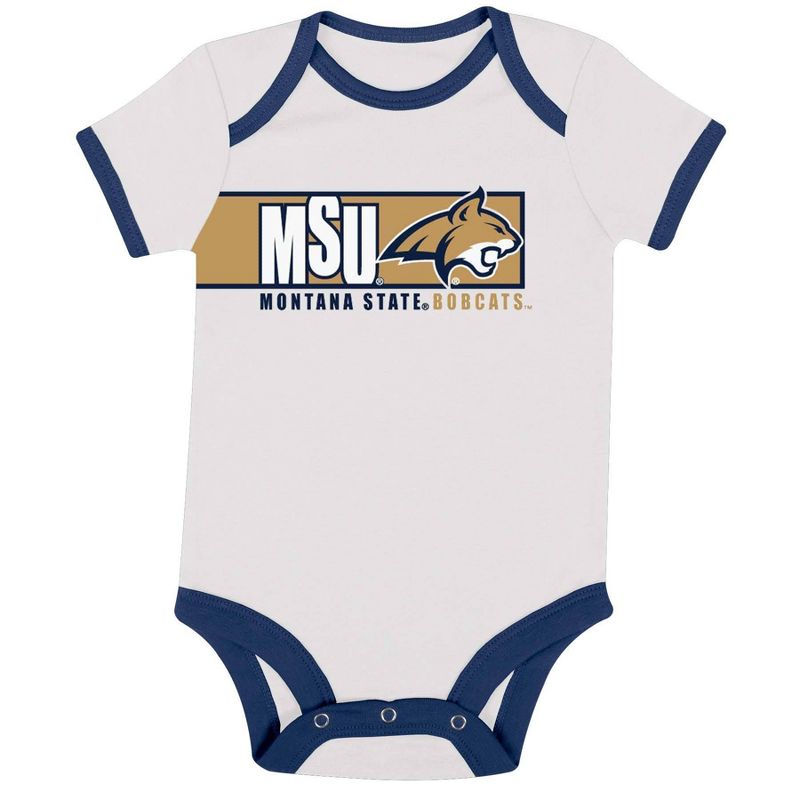 NCAA Montana State Bobcats Infant Boys&#39; 3pk Bodysuit, 4 of 5