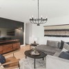 DORESshop 28.54 in. 6-Light Black Industrial Wagon Wheel Vintage Farmhouse Candle Chandelier for Dining Room Hallway - 3 of 4