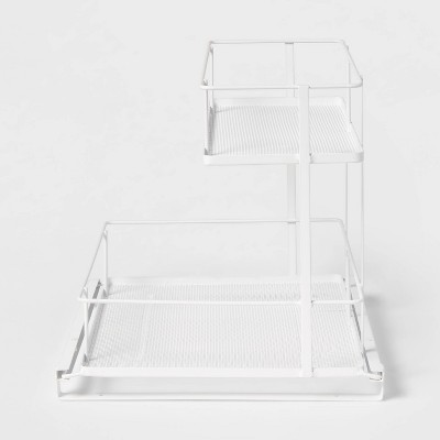 Two Tiered Slide Out Organizer Black - Brightroom™