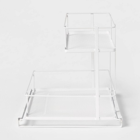 Two-tier Organizer With Dividers Frost/gray - Madesmart : Target