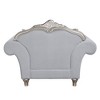 62" Pelumi Accent Chair Light Gray Linen Platinum Finish - Acme Furniture - 2 of 4