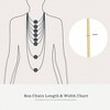 1mm Box Chain Necklace, for Women, Rose Chain Made in Italy Offered in a range of lengths from 15 to 30 inches - 4 of 4