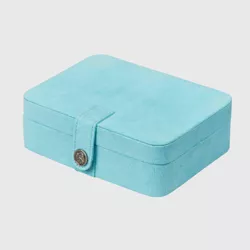 Mele & Co. Giana Women's Plush Fabric Jewelry Box with Lift Out Tray