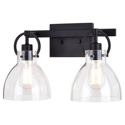 Vaxcel Ogden 2 - Light Vanity in  Matte Black
