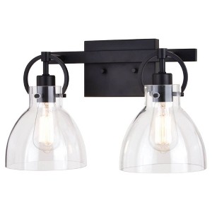 Vaxcel Ogden 2 - Light Vanity in  Matte Black - 1 of 4