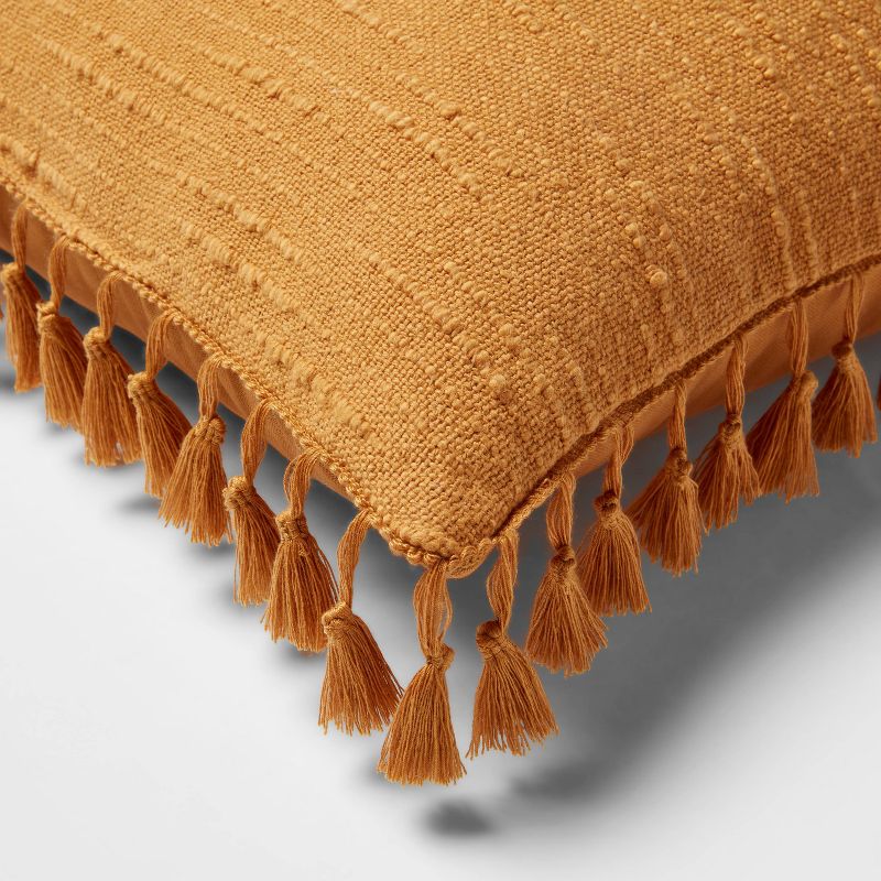 Euro Textured Slub Tassel Decorative Throw Pillow - Threshold™, 4 of 11