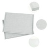 Unique Bargains Stackable Velvet Grey Jewelry Container Trays with Removable Dividers Set of 2 - 3 of 4