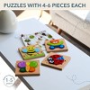 Magifire Wooden Puzzles, Set of 4 Montessori Toys for 1 Year Old, Toys for Toddlers 1-3, Baby Puzzles as Wood Toys - 3 of 4