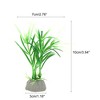 Unique Bargains Aquarium Plastic Plants for Fish Tank Landscape Decoration Green 10 Pcs - image 4 of 4