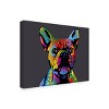 Michael Tompsett French Bulldog Grey Outdoor Canvas Art - 3 of 4