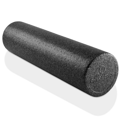 Philosophy Gym 24 High-density Foam Roller For Exercise, Massage, Muscle  Recovery - Round, Black : Target