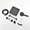 PAGED Rain Shower Head Wall Mounted Hand Held Shower Head with 5-Spray Patterns for Bathroom - 4 of 4
